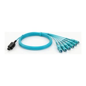 MPO-8 to 4 x LC Fan-Out Harness, OM4, 0.35dB, Plenum